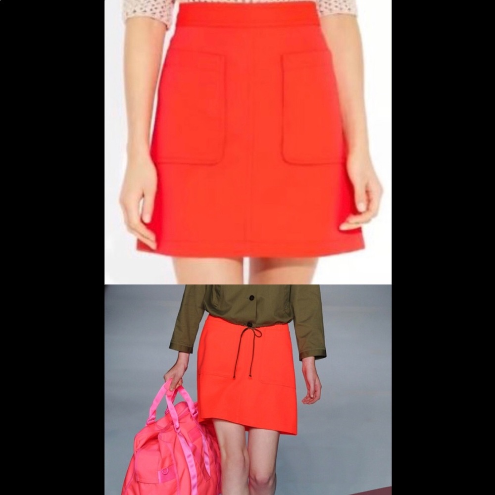 Marc Jacobs neon a-line skirt
